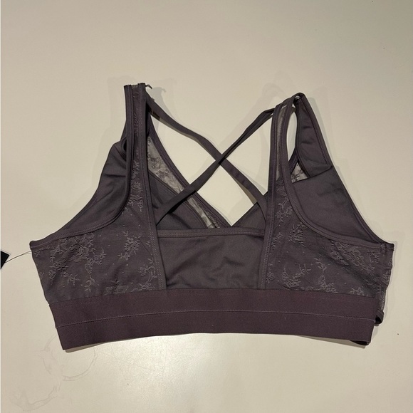 Mono B Purple Lightly Lined Sports Bra Size 2X NWT - Picture 2 of 4